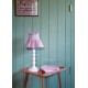 Edit58 x Smock London Elsie Lampshade Skirt Mink with Rosebud Trellis Hand Smocking