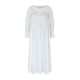 Nightingale Women's Dress Cloud Puff Plumetti with Ivory Hand Smocking